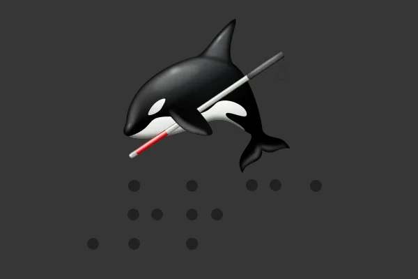 Ocra screen reader logo with the word "Orca" written in Braille